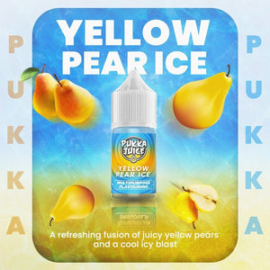 Pukka Juice LONGFILL- Yellow Pear Ice Nic Salts, 30ml