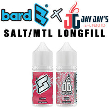 Load image into Gallery viewer, Bard x Jay Jay's LONGFILL - Litchi Ice MTL/Salt 30ML
