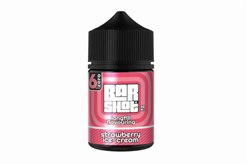 Bar Shot 6Zero Flavour  LONGFILL - Strawberry Ice Cream MTL/Salt, 60ml