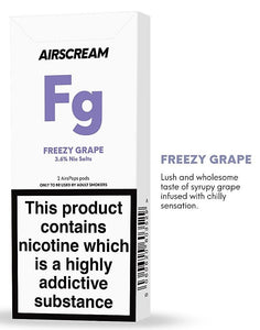 Airscream - AirsPops Pod Salts Freezy Grape