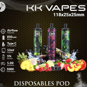 KK Energy 5000 Puff Disposable, 50mg