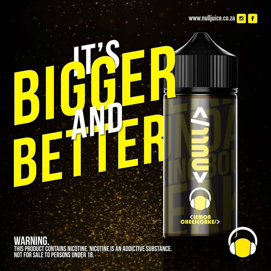 Null - Lemon Cheesecake 120ml, 2mg
